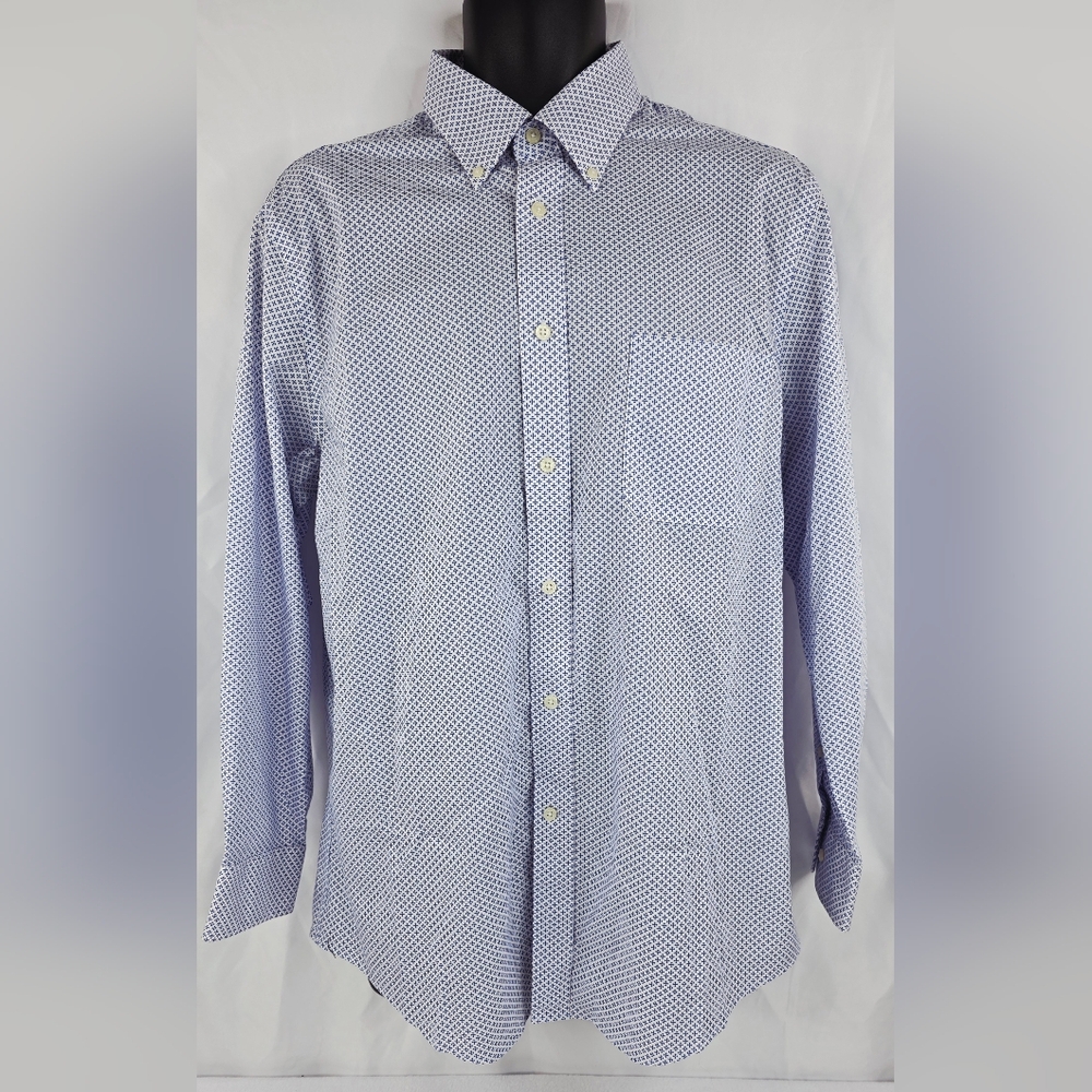 Lauren Ralph Lauren UltraFlex Regular Fit Cross Non-Iron Shirt Large W-1417